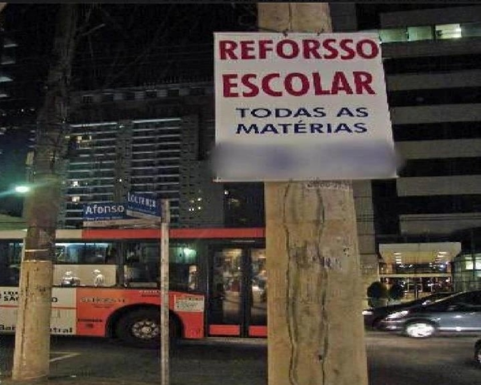 Placa Professora Erro de Português