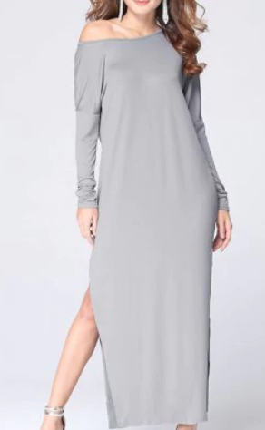 vestido evening ombro de fora