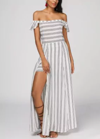 vestido maxi dresses listras