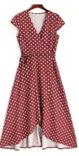 vestido maxi dresses poá