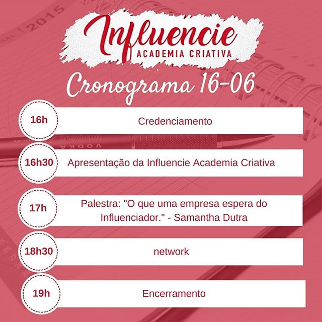 Programação Influencie 2018