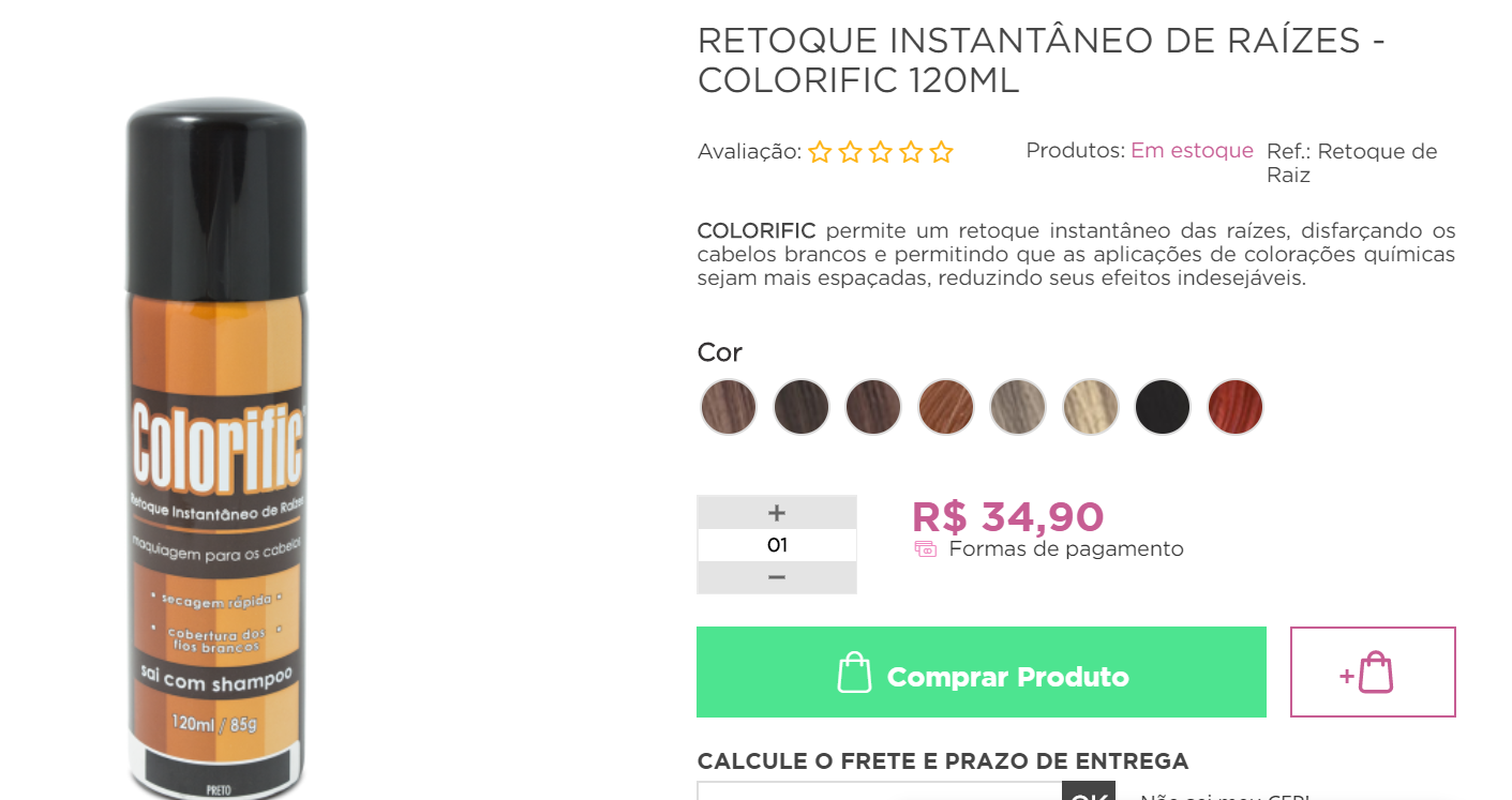 RETOQUE INSTANTÂNEO PARA CABELOS