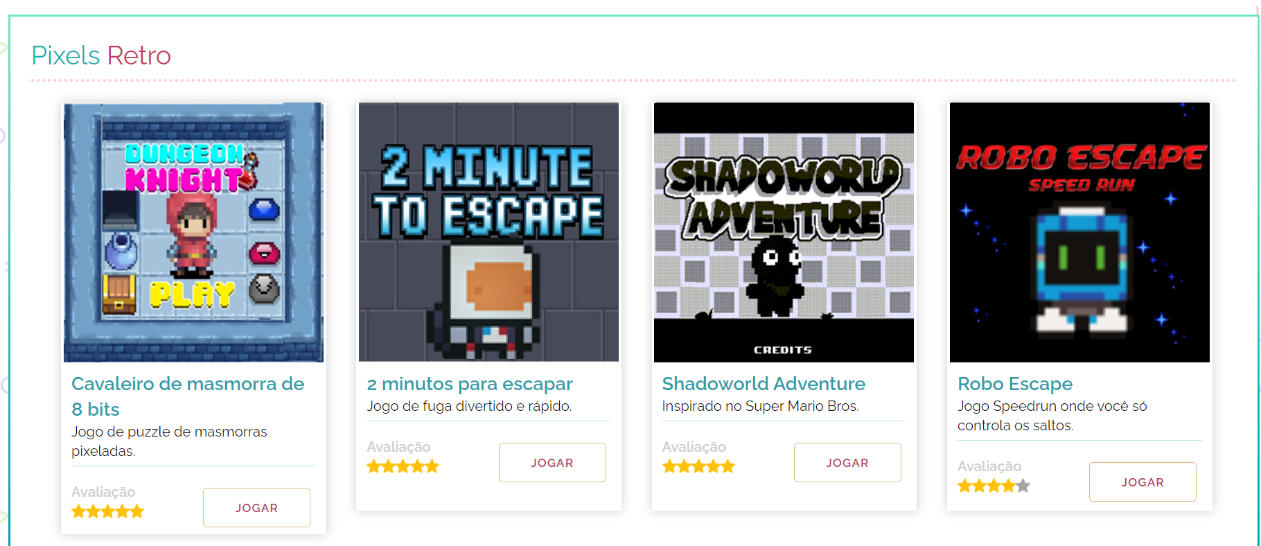 jogos de pixels retro