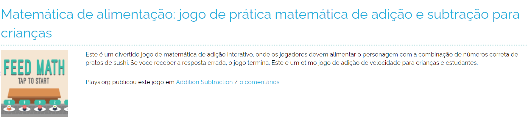 jogos on line matemática para criança