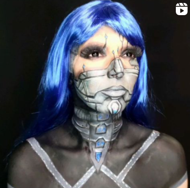 maquiagem robô