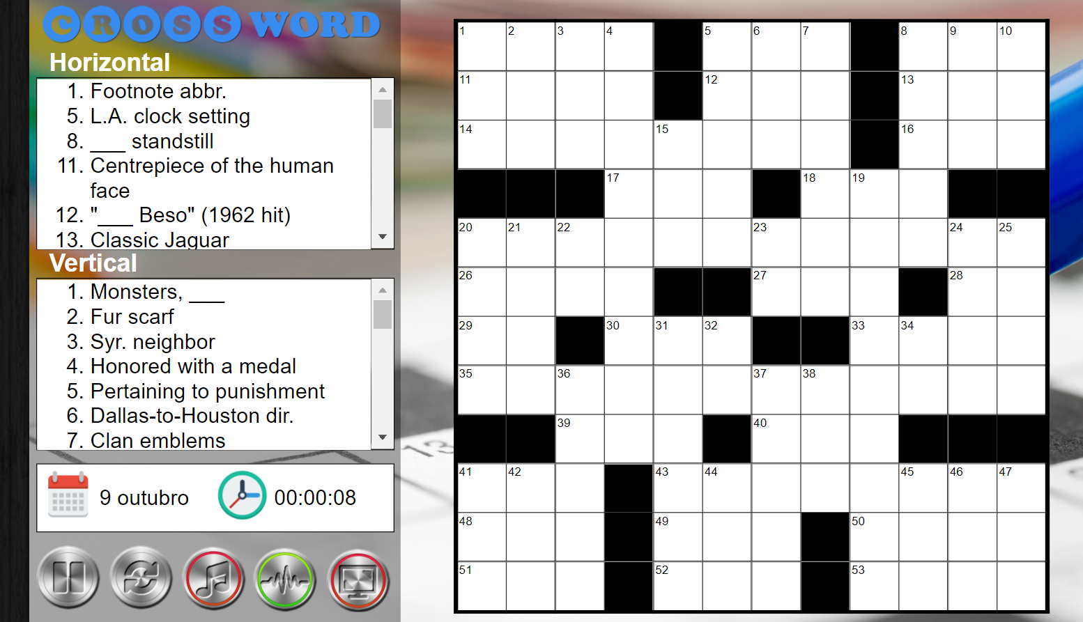 PALAVRAS CRUZADAS ONLINE
