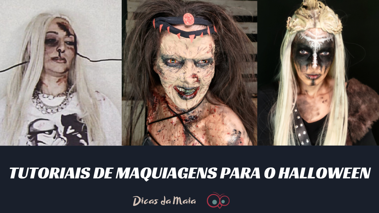 TUTORIAIS DE MAQUIAGEM hALLOWEEN