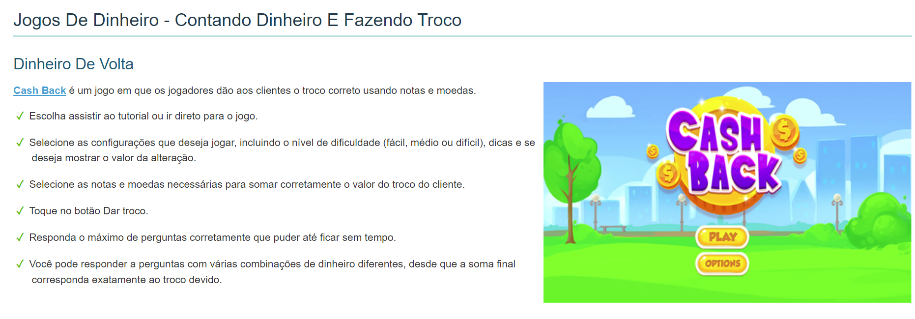 jogos on line cashback