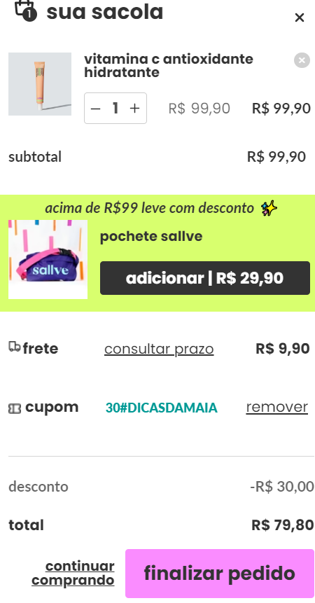 limpador facial sallve