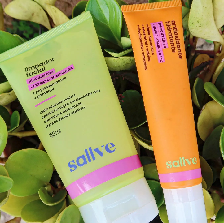vitamina c e limpador facial sallve