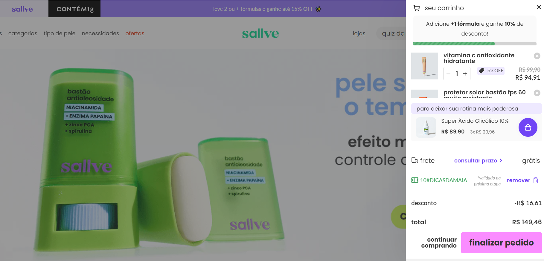 sallve DESCONTO CUPOM