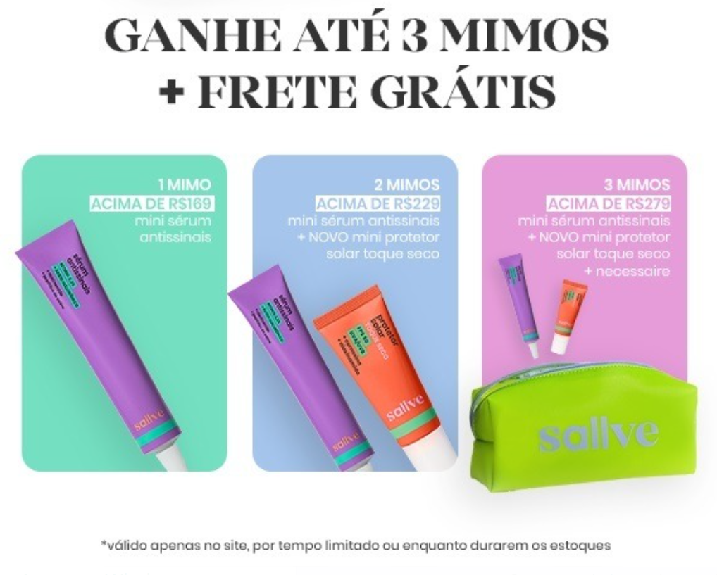 CUPOM DE DESCONTO PROMOÇÃO SALLVE